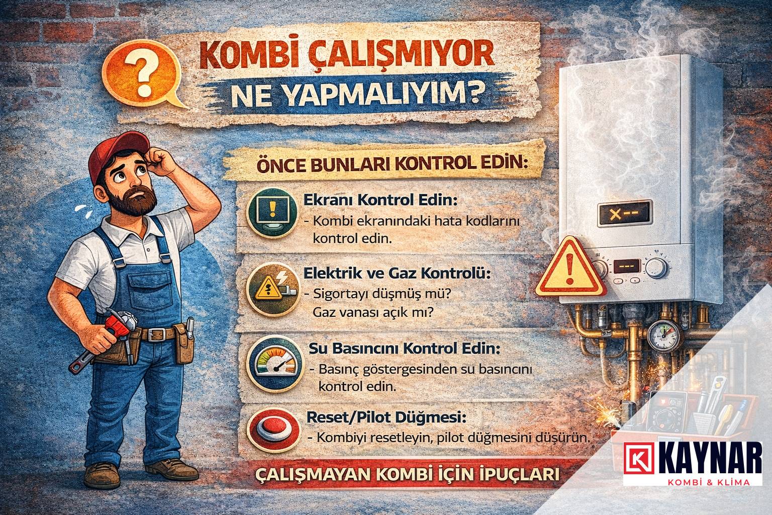 Kombi Çalışmıyor Ne Yapmalıyım