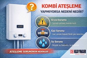 Kombi ateşleme yapmıyorsa nedeni nedir