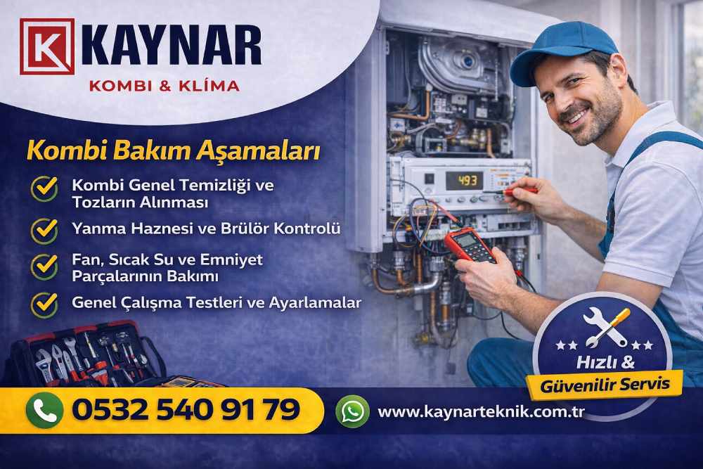 Kombi bakım aşamaları