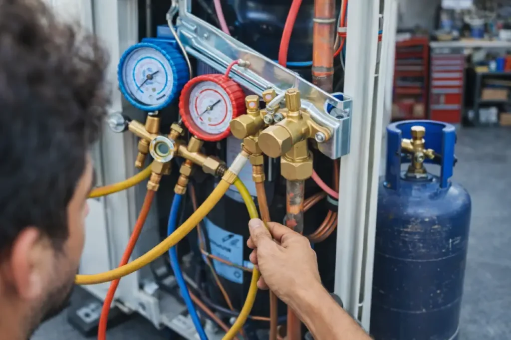 İstanbul Anadolu Yakası klima gaz dolumu yapan teknik servis ustası klima gaz basımı ve bakım hizmeti