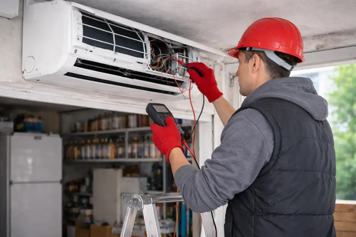 Maltepe Vestel klima servisi ustası klima tamiri ve bakım işlemi yapan teknik ekip